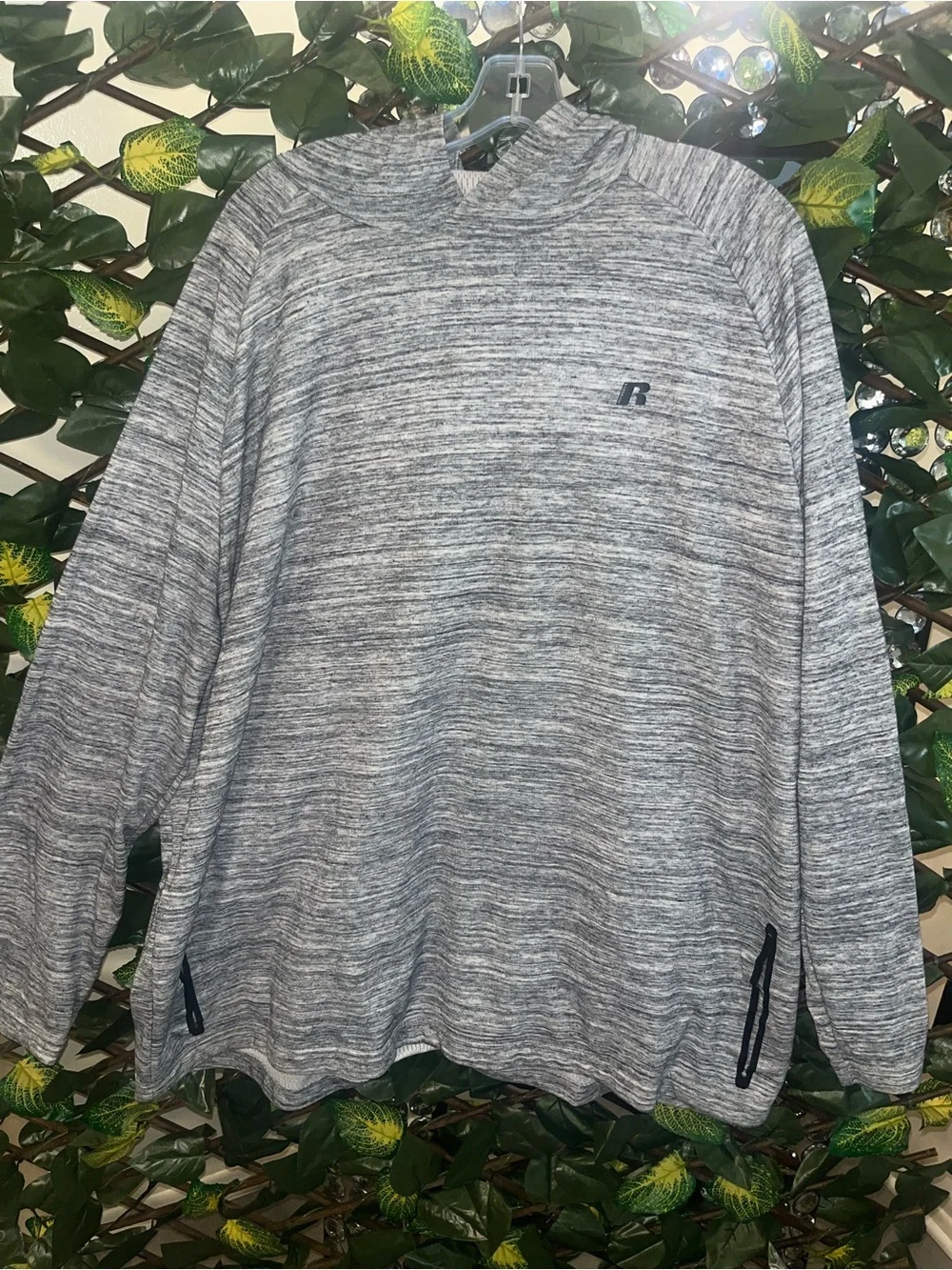 Russell Athletic Men's Heather Gray Performance Hoodie Size 3x